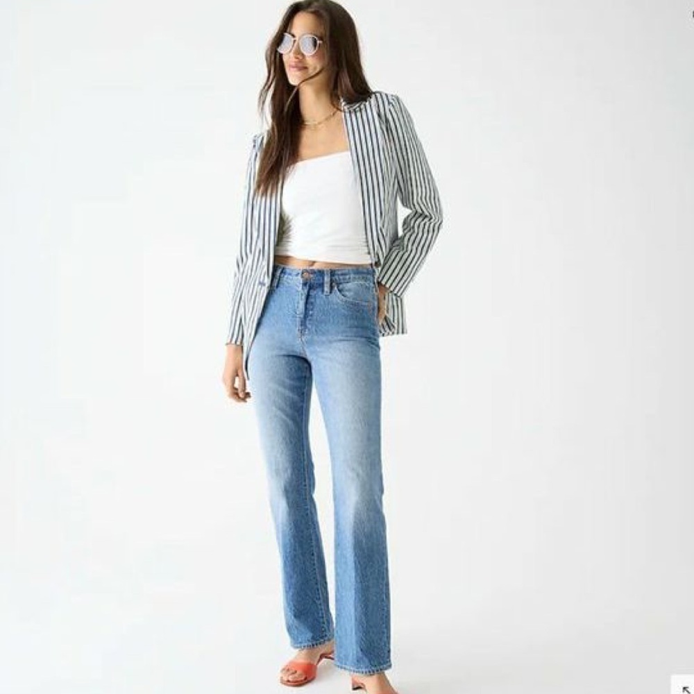 JCREW full length Cali Demi boot jeans blue size 28